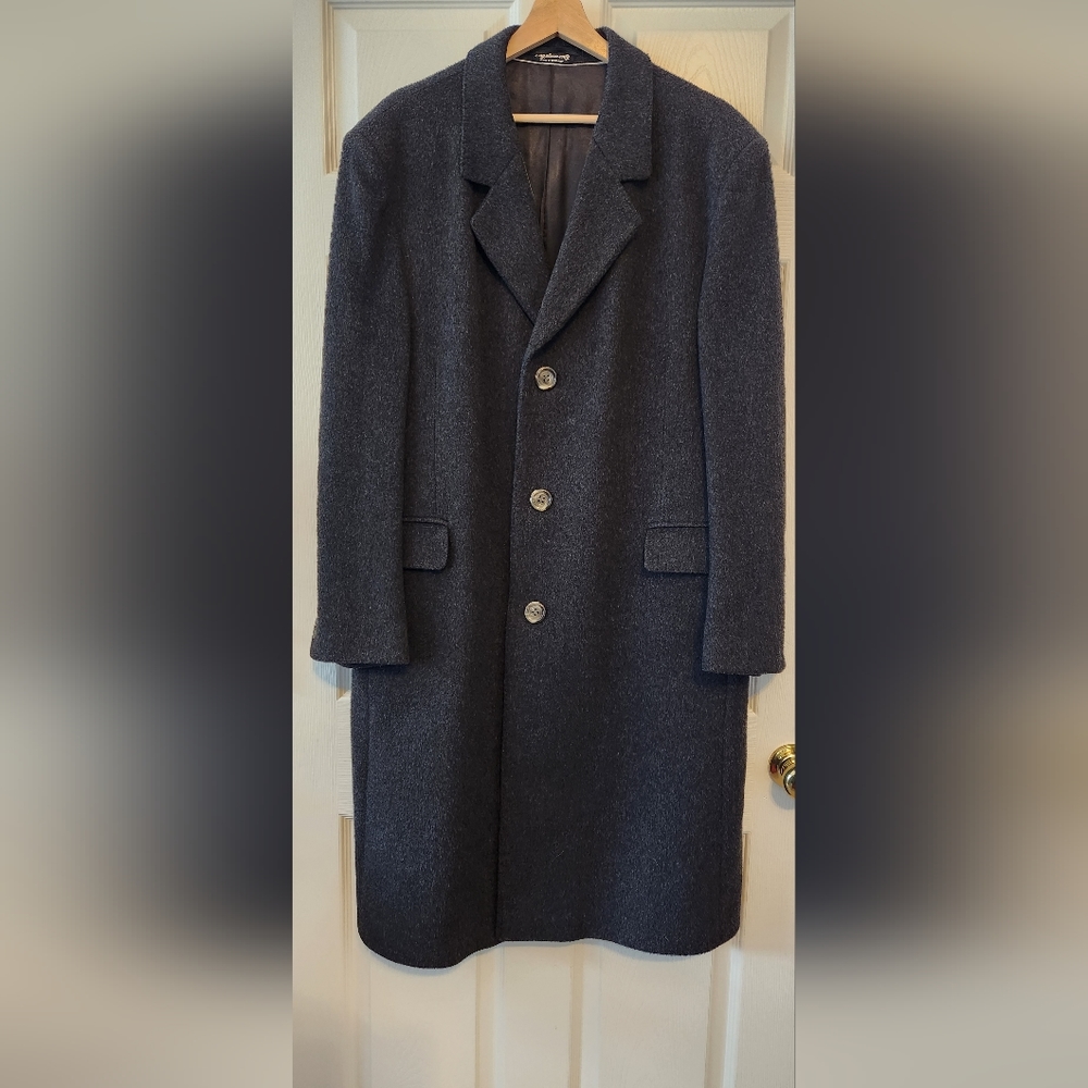 Vintage Teller Cashmere Button Up Coat